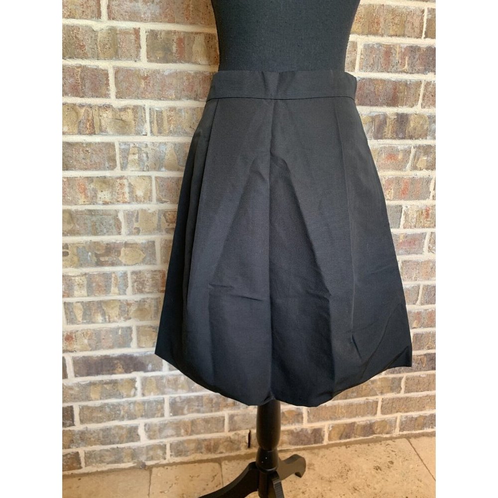 Lela Rose Vintage Y2K black bubble hem skirt size 4 business causal designer